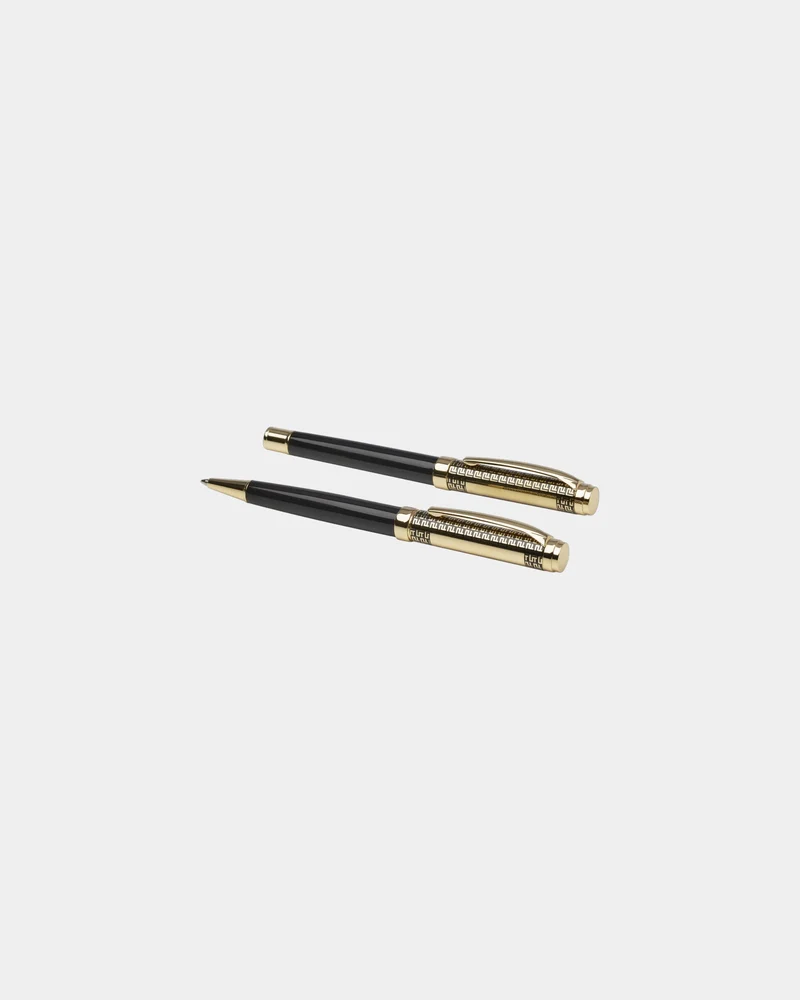 Set de bolígrafo y roller latón reciclado para personalizar