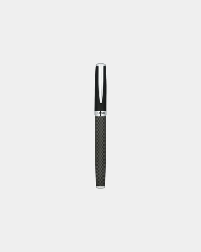 Set de bolígrafo y roller fibra carbono para personalizar