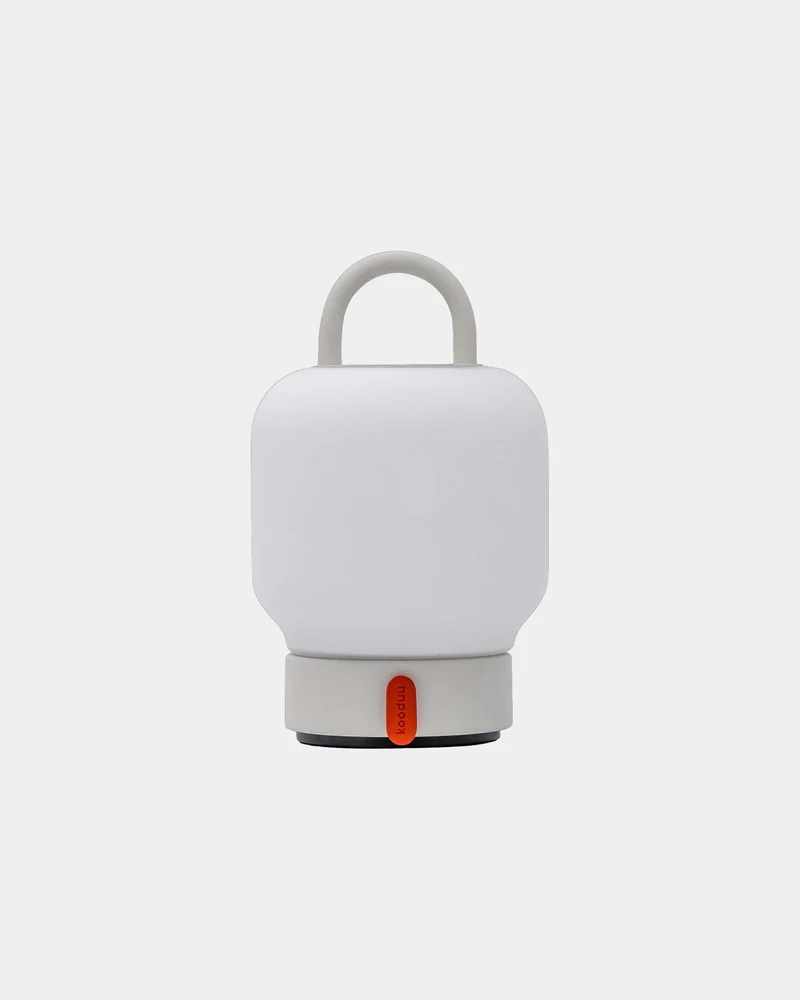 Lámpara portátil acero y vidrio Loome para personalizar