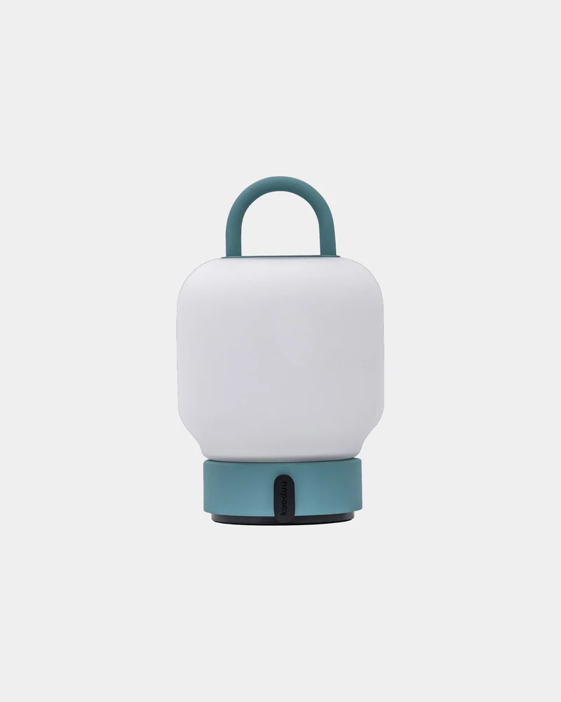 Lámpara portátil acero y vidrio Loome para personalizar