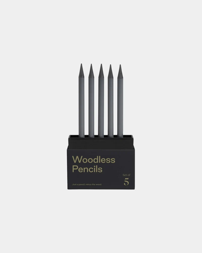 Set de 5 lápices de grafito sin madera para personalizar