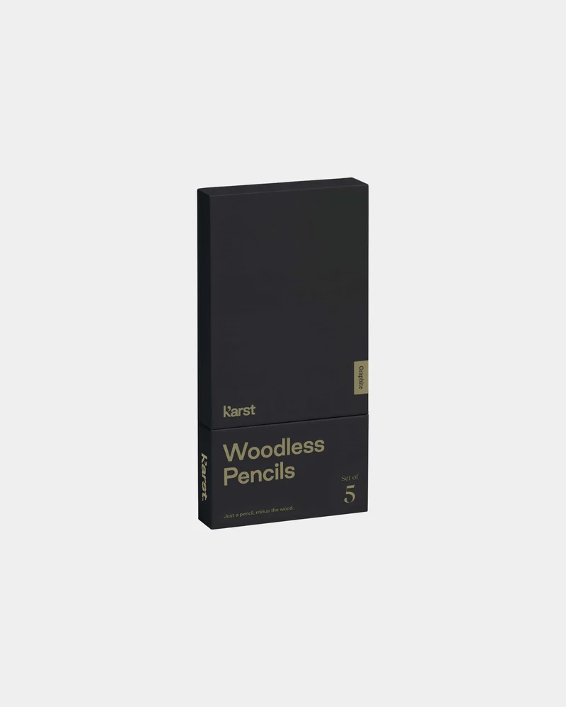 Set de 5 lápices de grafito sin madera para personalizar