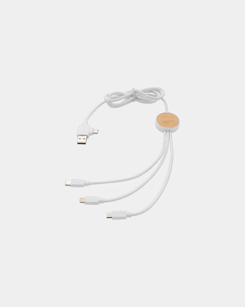 Cable 6 en 1 plástico reciclado Ontario para personalizar