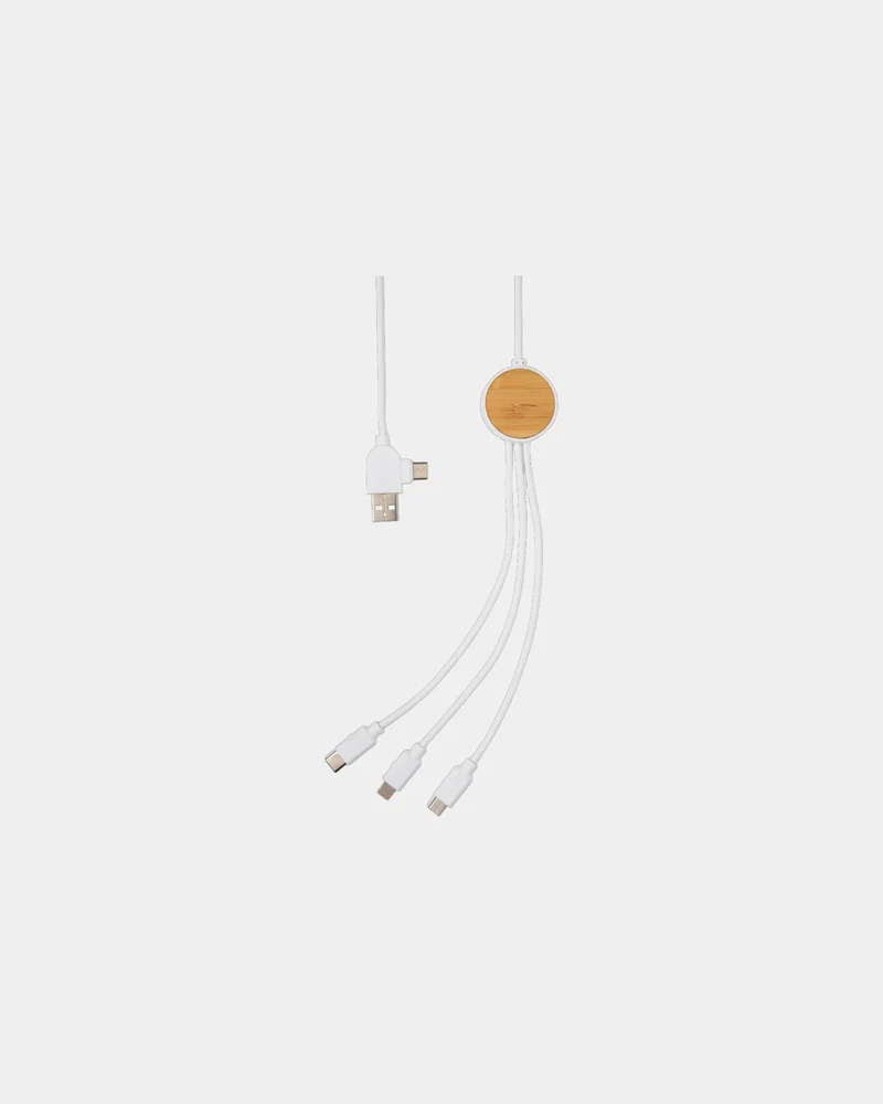 Cable 6 en 1 plástico reciclado Ontario para personalizar
