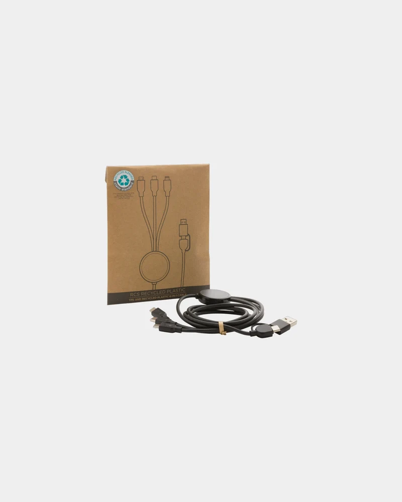 Cable 60W 4 en 1 reciclado RCS para personalizar