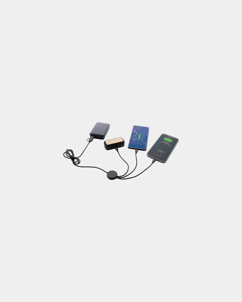 Cable 60W 4 en 1 reciclado RCS para personalizar