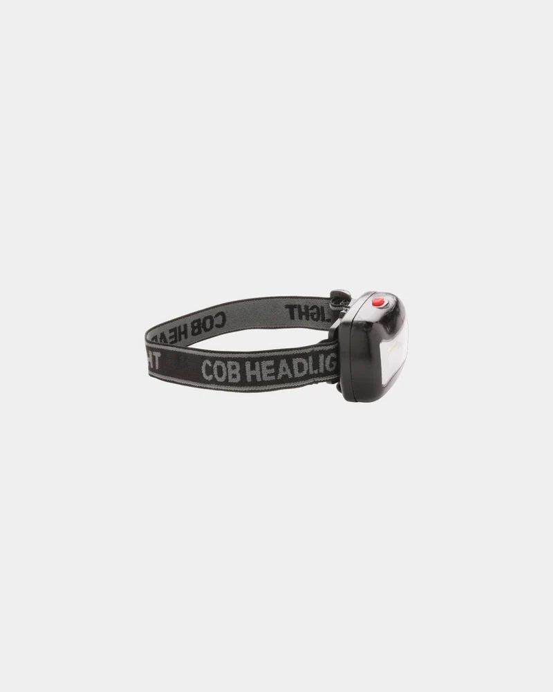 Linterna frontal COB ABS negra para personalizar