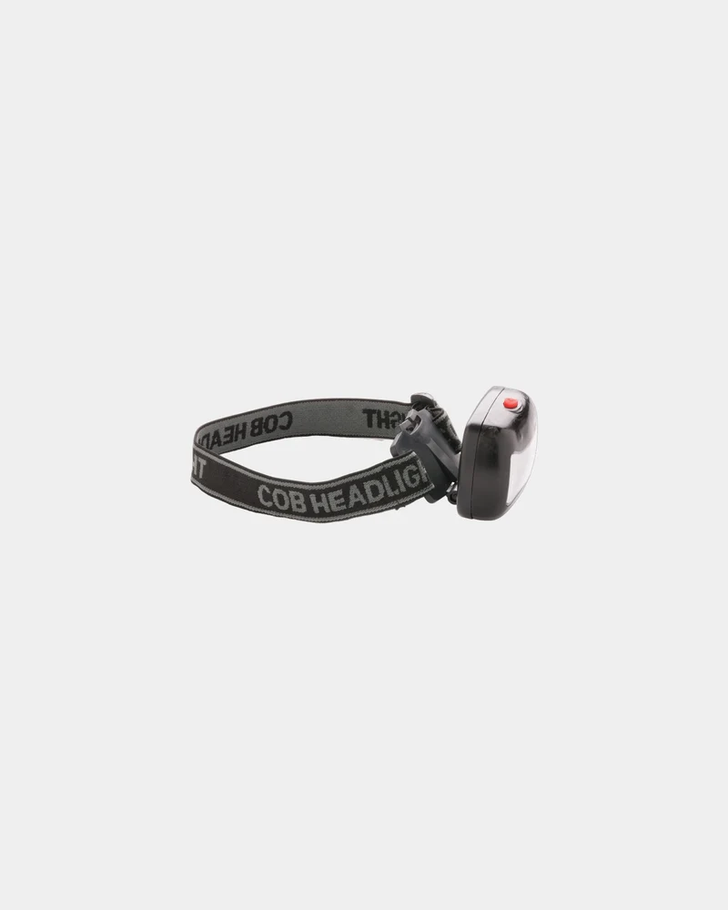 Linterna frontal COB ABS negra para personalizar