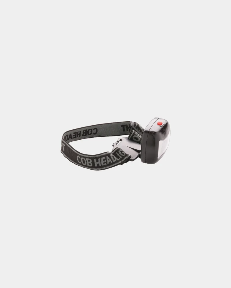 Linterna frontal COB ABS negra para personalizar