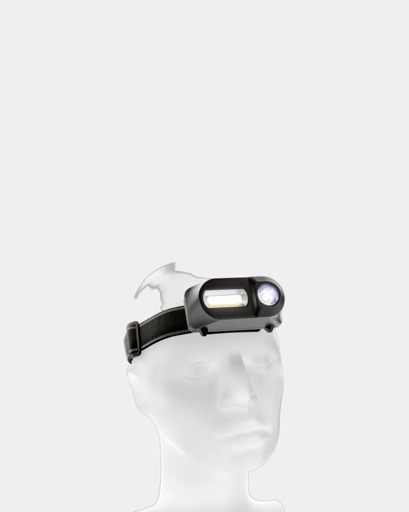 Linterna frontal LED y COB ABS para personalizar