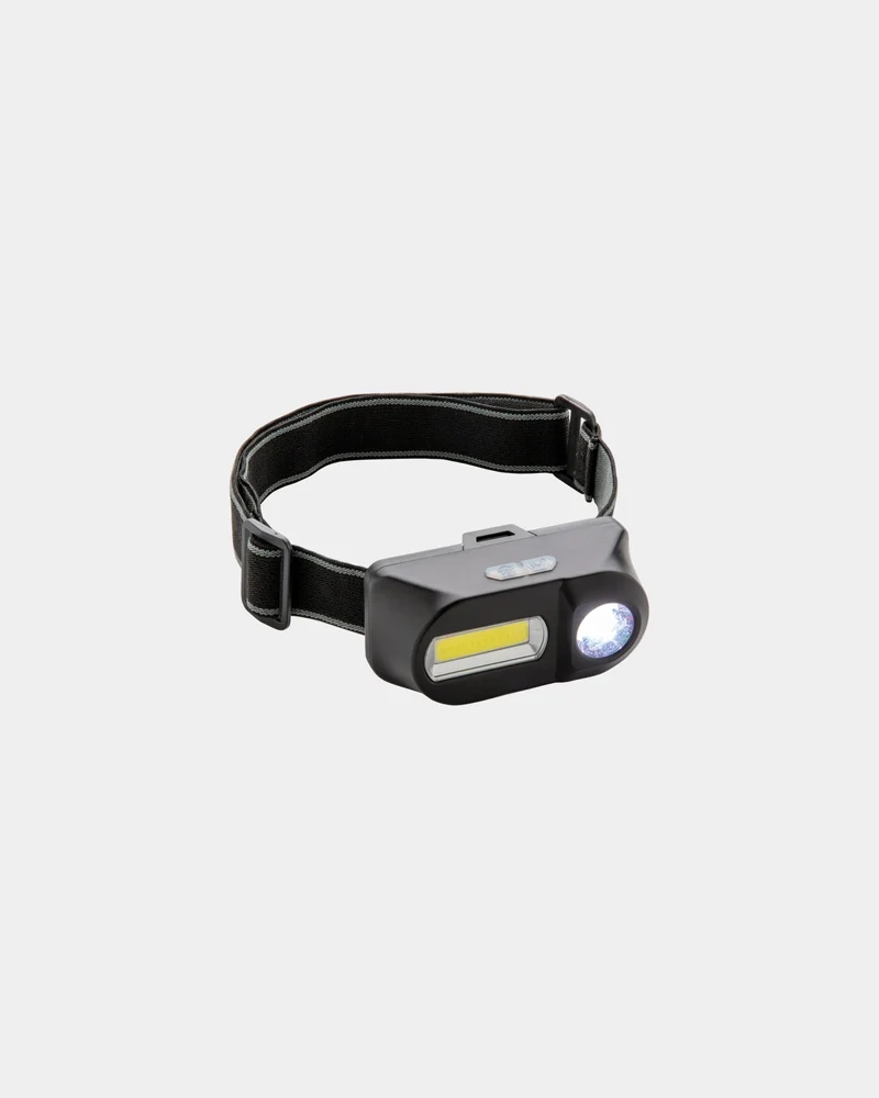 Linterna frontal LED y COB ABS para personalizar