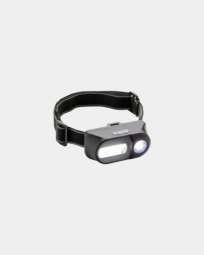 Linterna frontal LED y COB ABS para personalizar