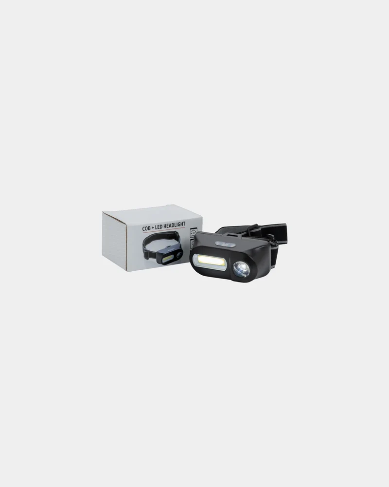 Linterna frontal LED y COB ABS para personalizar