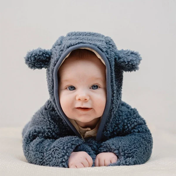 Buzo Teddy Azul Little Dutch Forest Friends