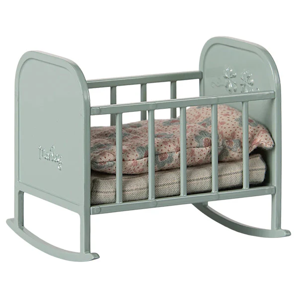 Cuna Ratones Maileg Azul Menta