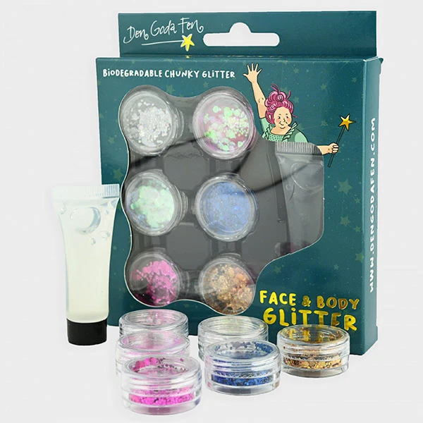 Pintura Cara y Cuerpo Glitter Den Goda Fen