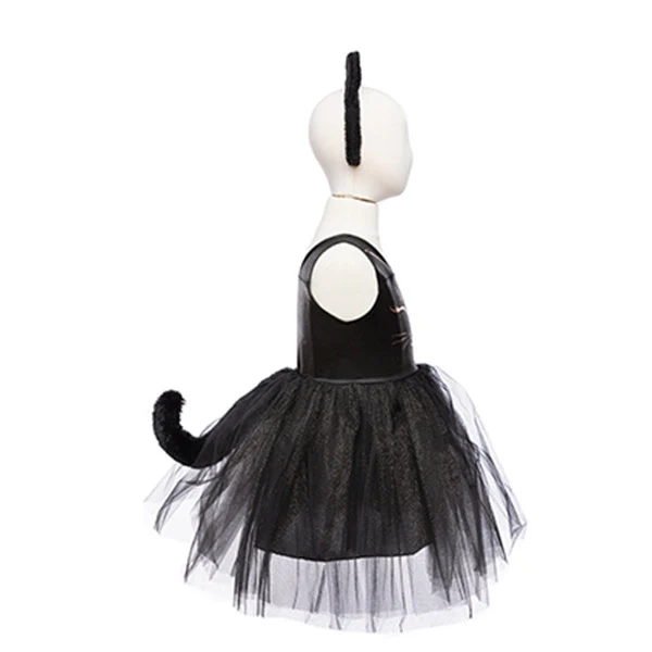 Disfraz Vestido Gato Negro Y Diadema 3-4 Años Great Pretenders