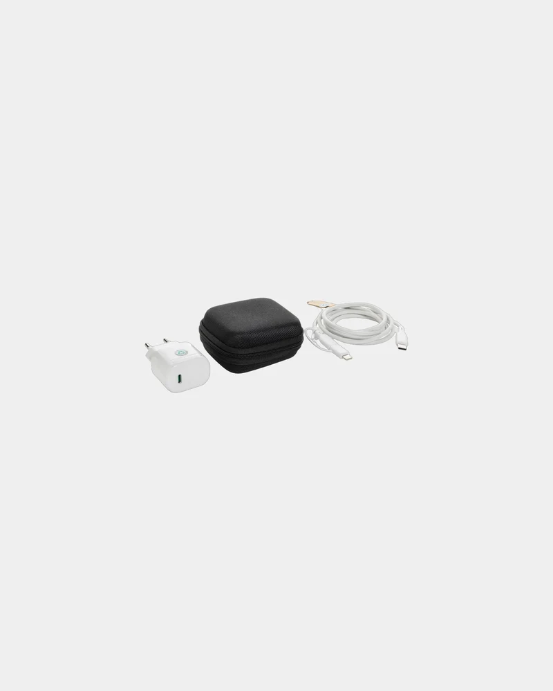 Set cargador y cable reciclado 20W para personalizar