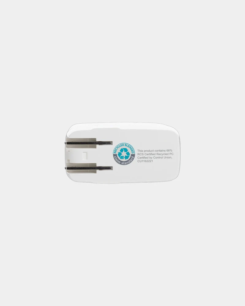 Cargador de viaje reciclado RCS para personalizar