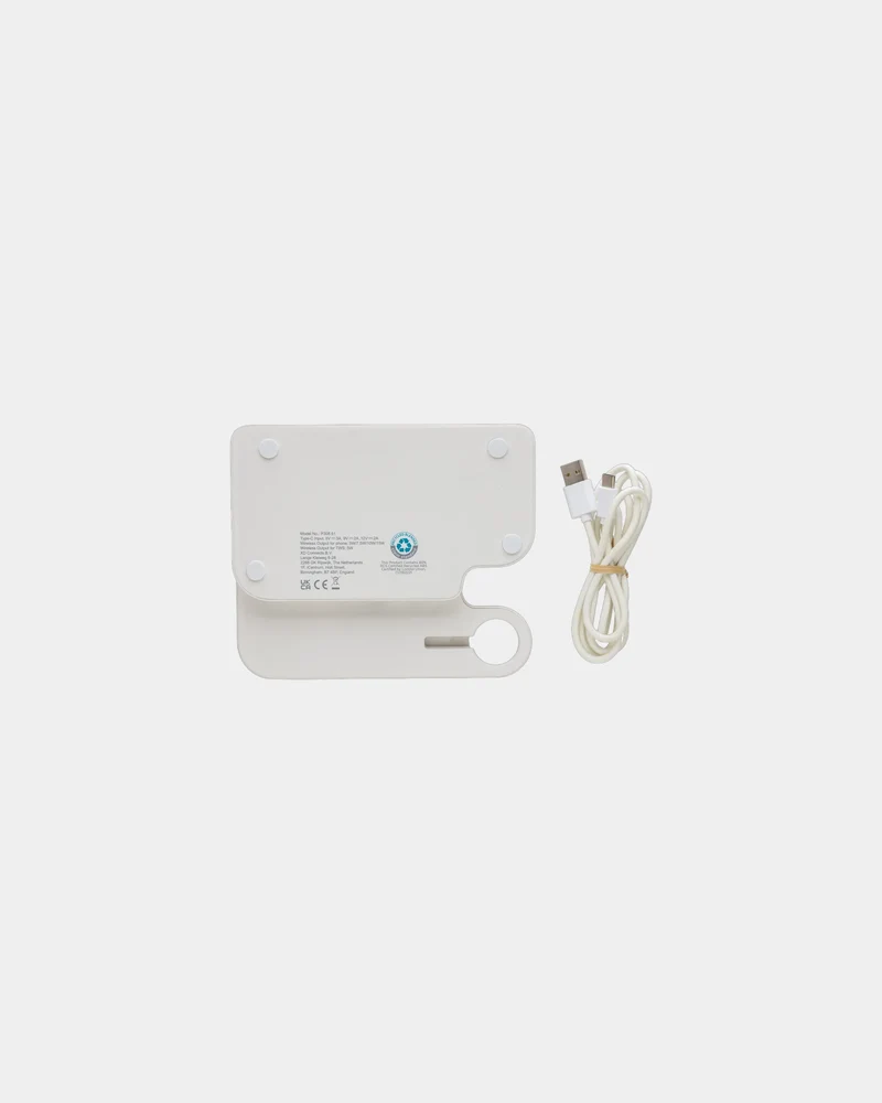 Cargador inalámbrico doble reciclado para personalizar