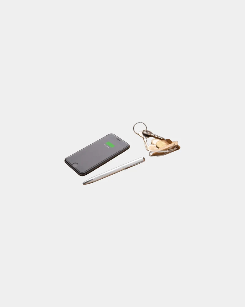 Organizador de bambú con cargador 10W para personalizar