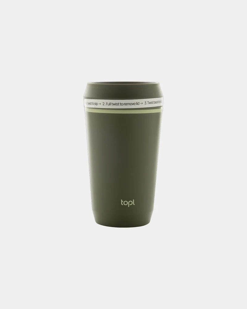 Mug reciclado tapa 360° 354ml para personalizar