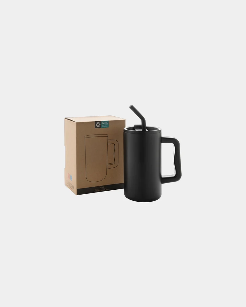Mug acero reciclado 800ml doble pared para personalizar