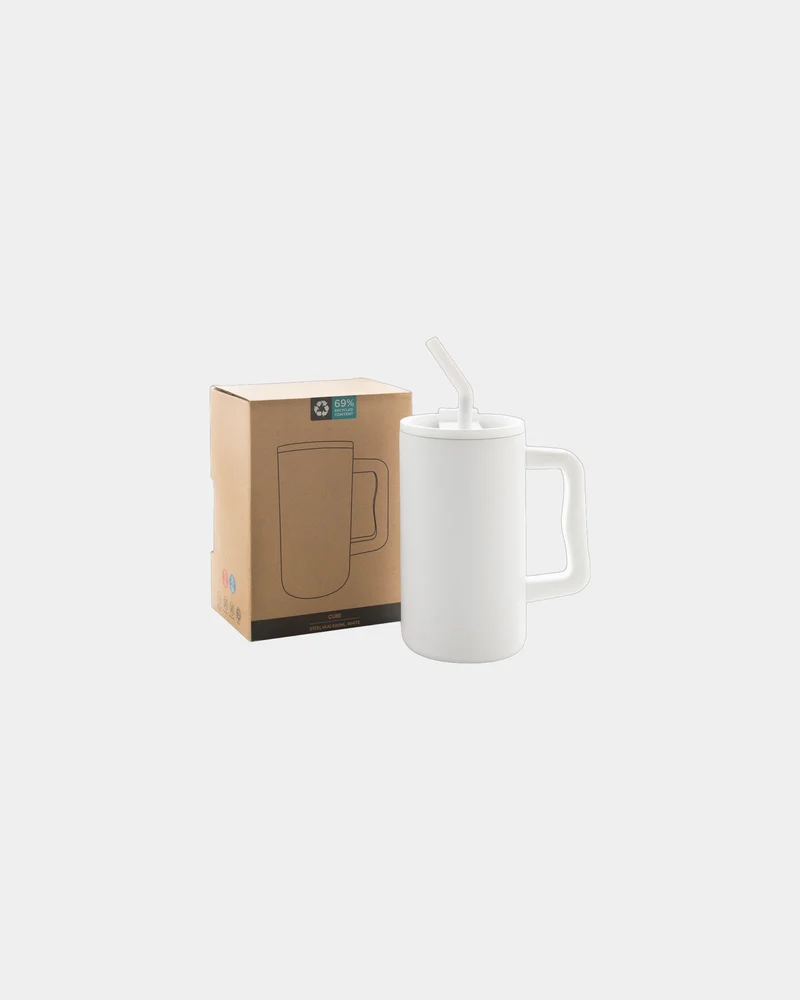 Mug acero reciclado 800ml doble pared para personalizar
