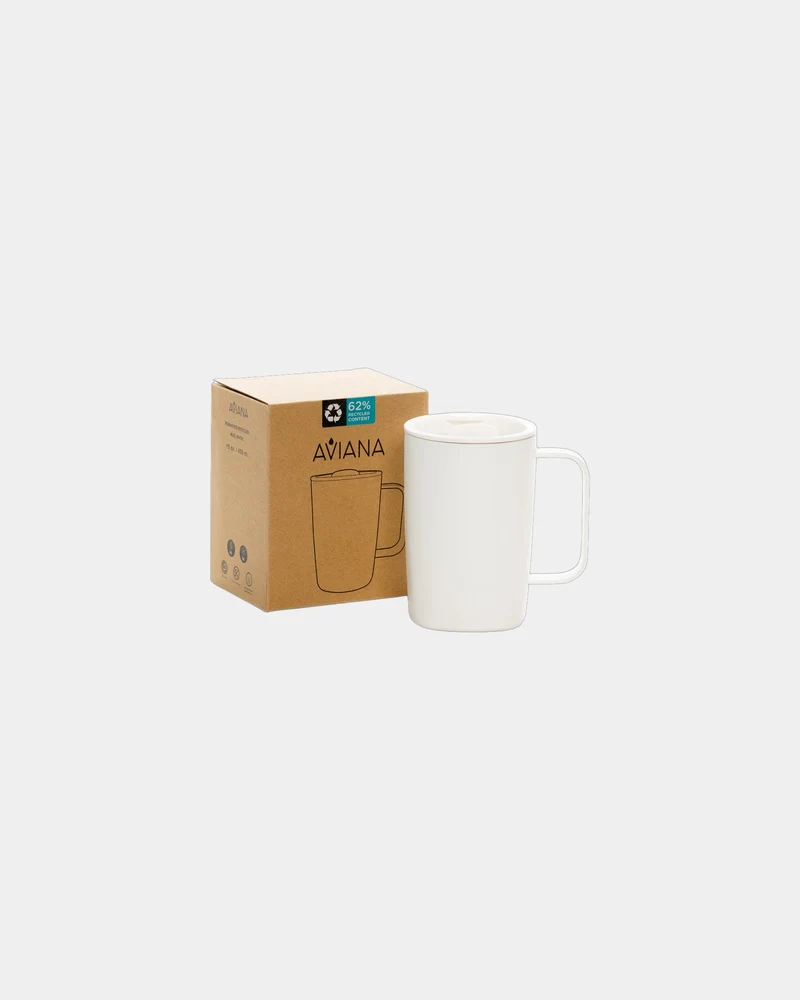 Mug acero reciclado RCS 450ml Rowan para personalizar