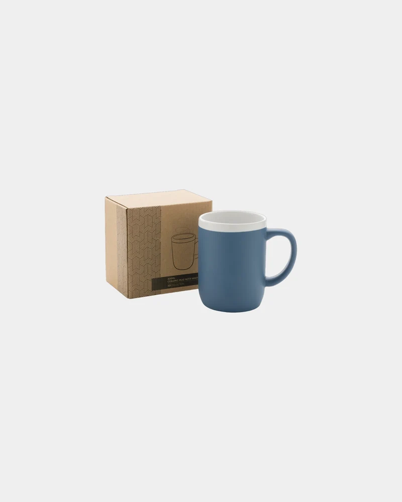 Taza de cerámica 300ml borde blanco para personalizar