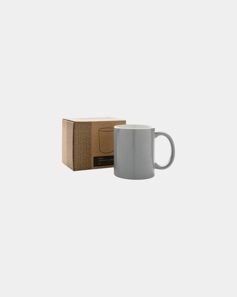 Taza cerámica 350ml apta lavavajillas para personalizar