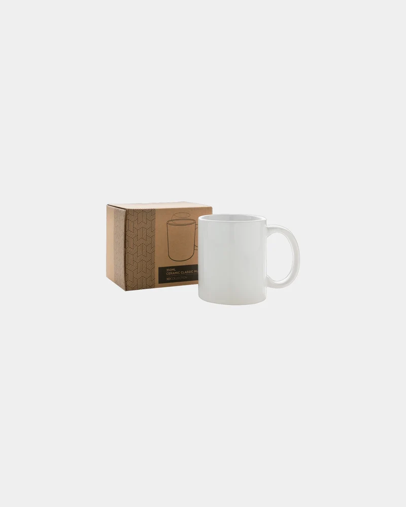 Taza cerámica 350ml apta lavavajillas para personalizar