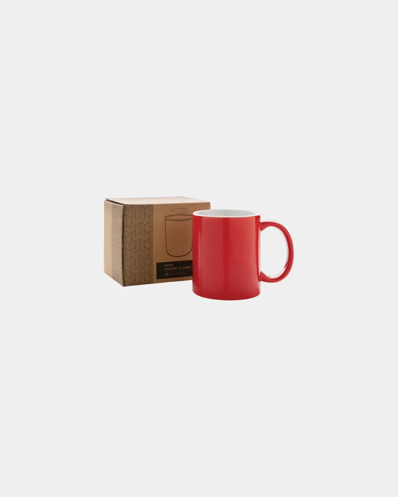 Taza cerámica 350ml apta lavavajillas para personalizar