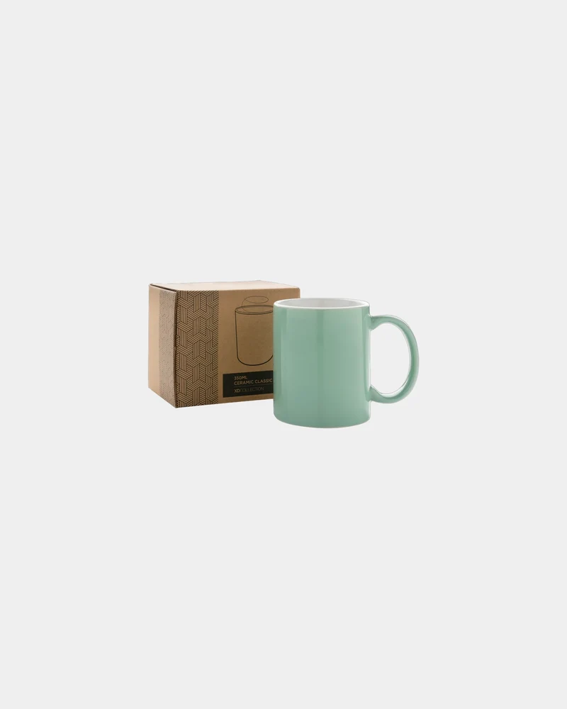 Taza cerámica 350ml apta lavavajillas para personalizar