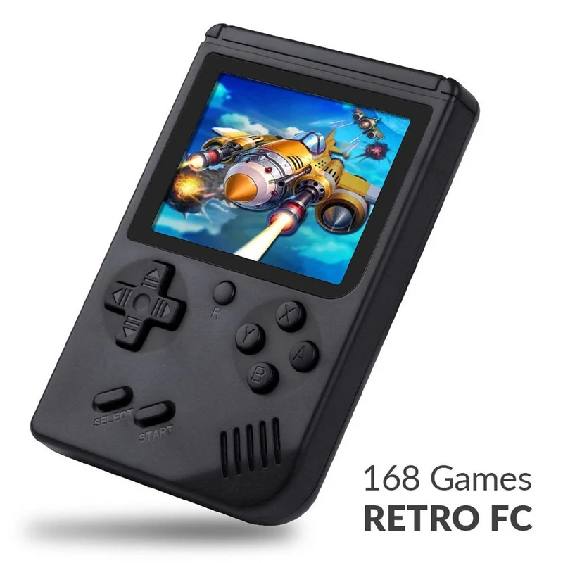 168 juegos MINI Consola de video portátil retro Juego portátil Reproductores avanzados Boy 8 bits Gameboy incorporado Pantalla LCD a color de 3.0 pulgadas