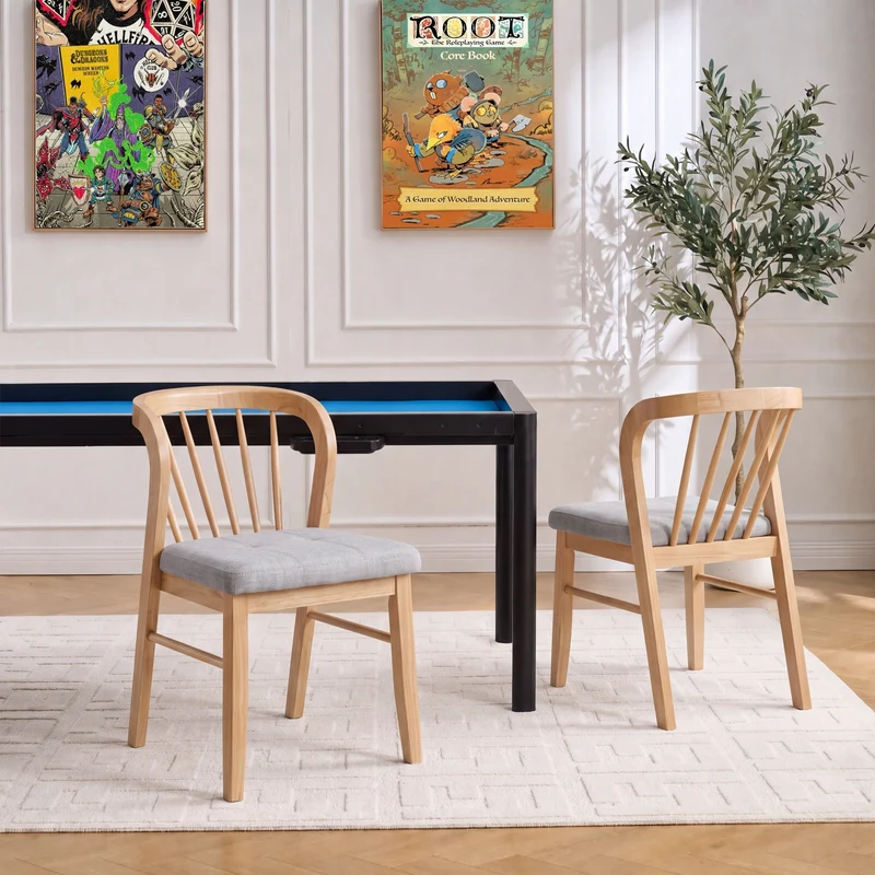 Windsor-Style Rubberwood Gaming & Dining Chairs