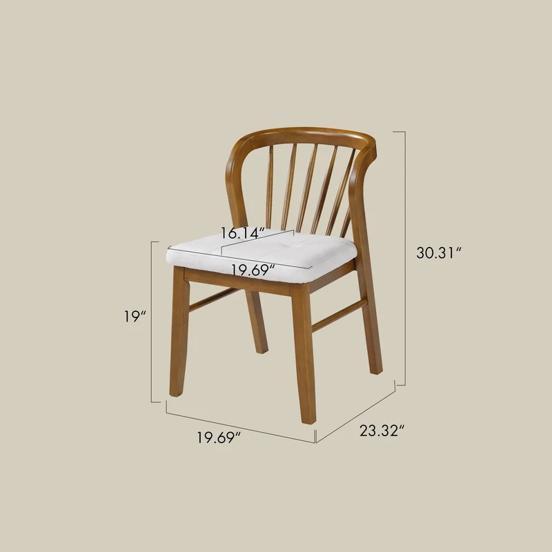 Windsor-Style Rubberwood Gaming & Dining Chairs