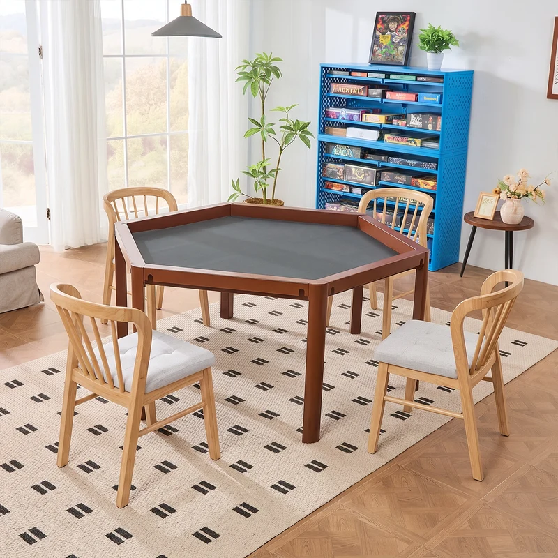 Windsor-Style Rubberwood Gaming & Dining Chairs