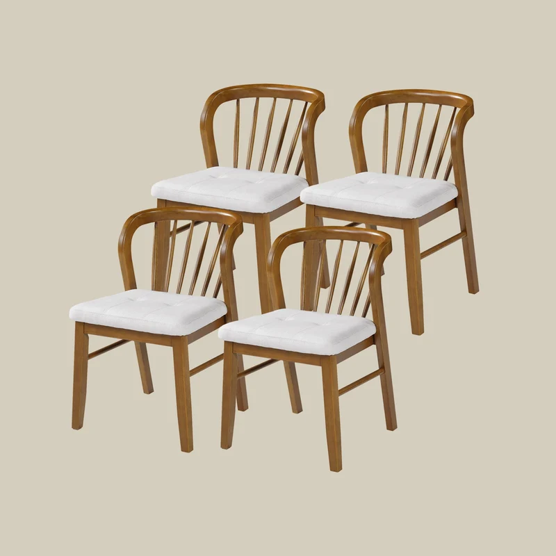 Windsor-Style Rubberwood Gaming & Dining Chairs