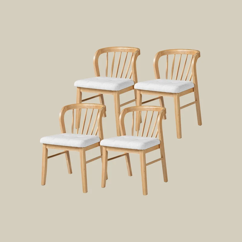 Windsor-Style Rubberwood Gaming & Dining Chairs