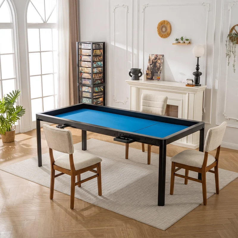 Upholstered Rubberwood Gaming & Dining Chairs (4–Pack)