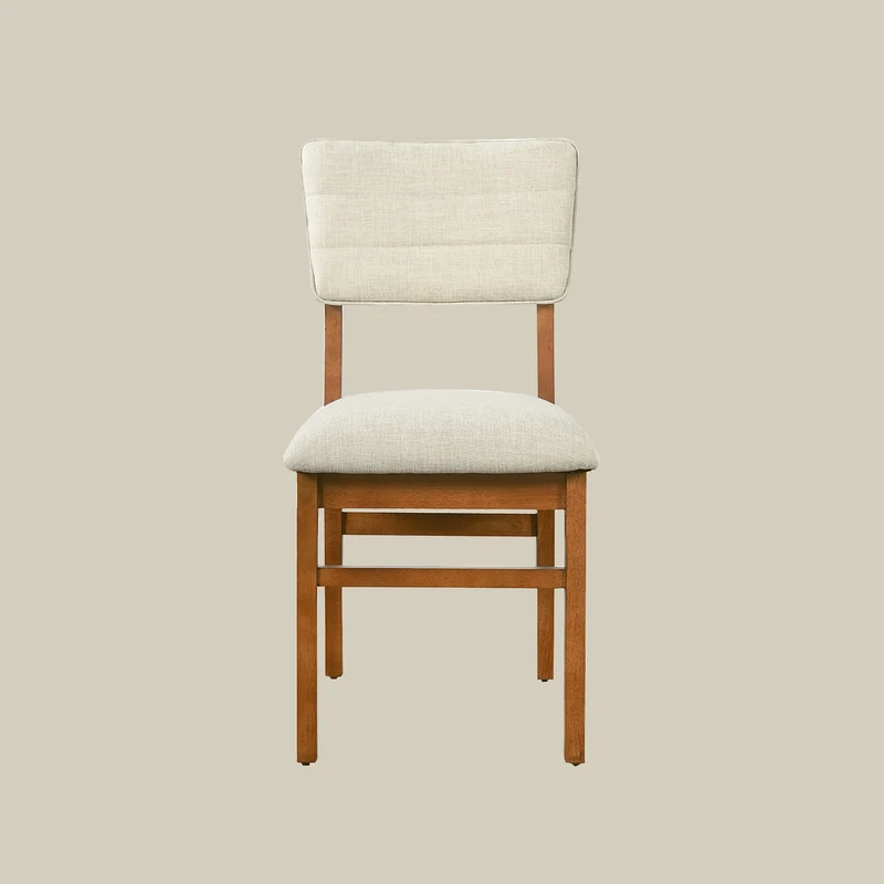 Upholstered Rubberwood Gaming & Dining Chairs (4–Pack)