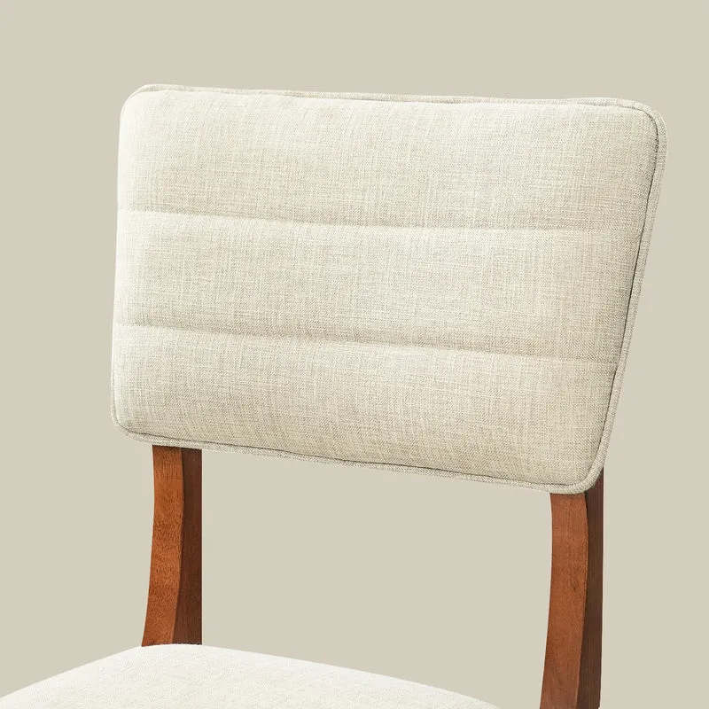 Upholstered Rubberwood Gaming & Dining Chairs (4–Pack)