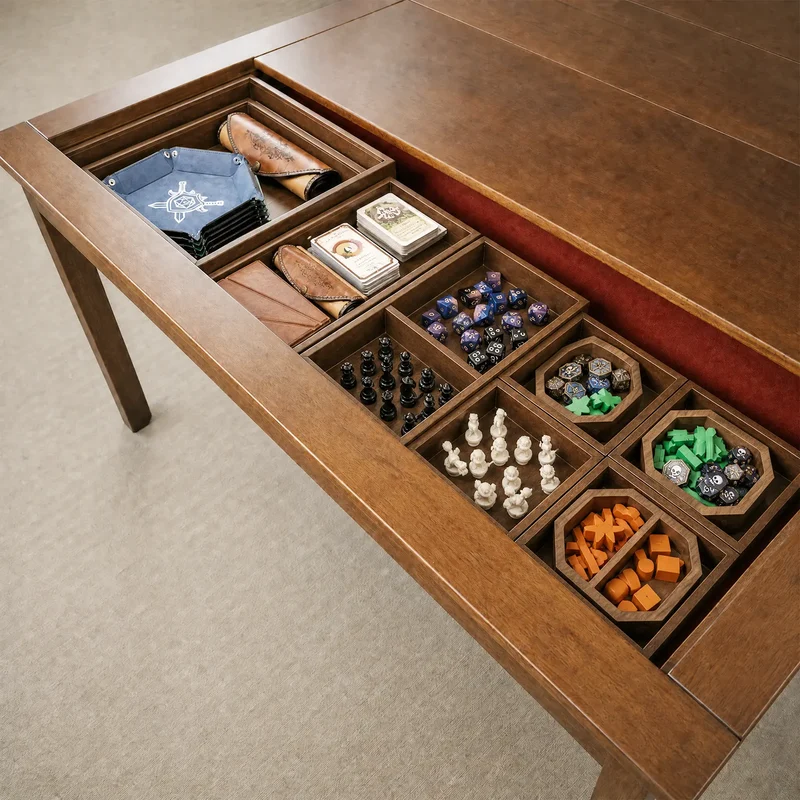 2-in-1 Chess Board & Board Game Storage Box