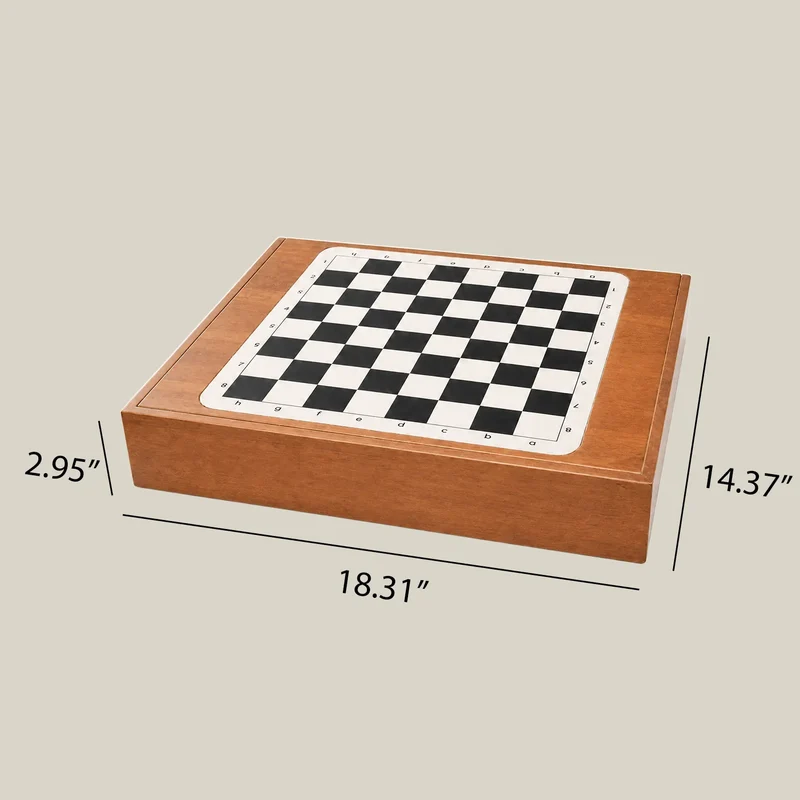 2-in-1 Chess Board & Board Game Storage Box