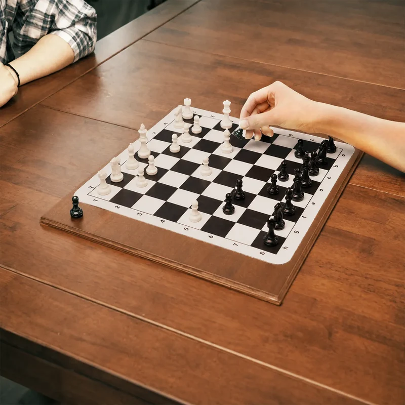 2-in-1 Chess Board & Board Game Storage Box