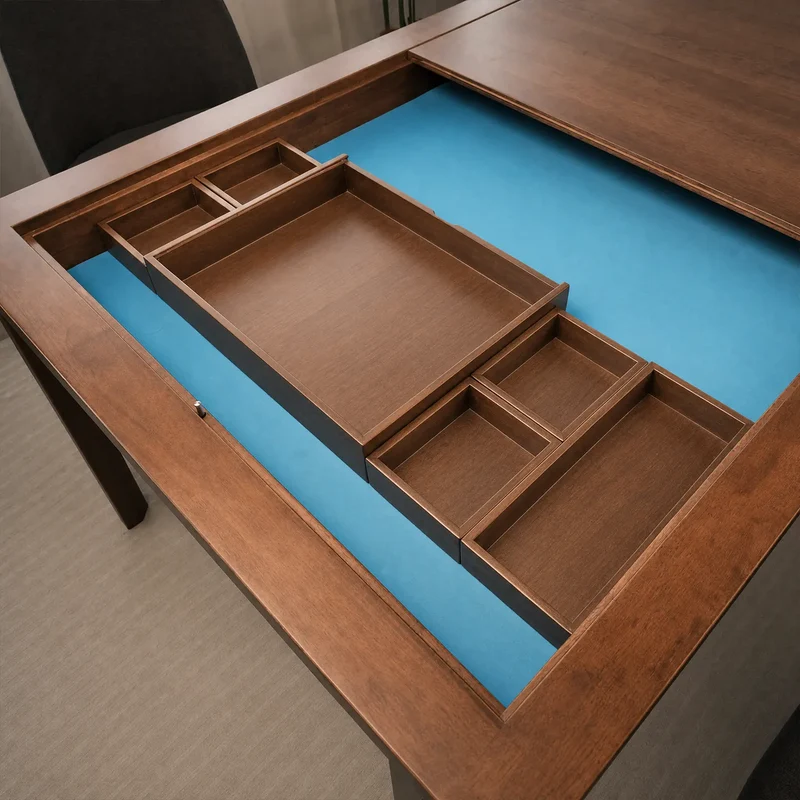 2-in-1 Chess Board & Board Game Storage Box