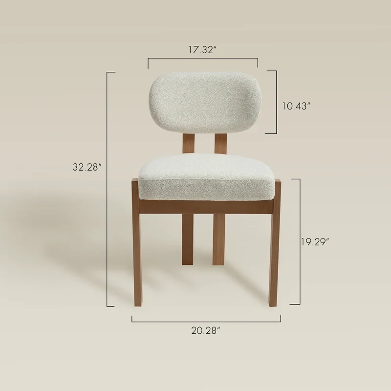Wooden Fabric Upholstered Chairs