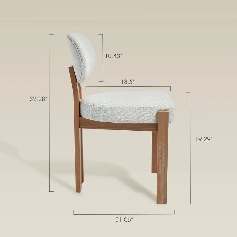 Wooden Fabric Upholstered Chairs