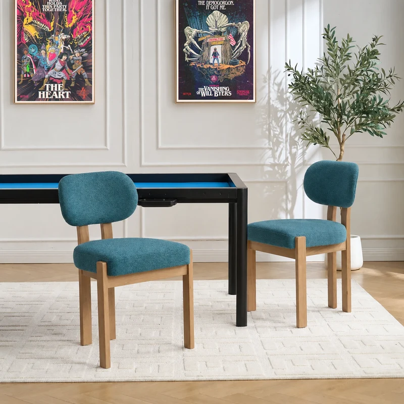 Wooden Fabric Upholstered Chairs